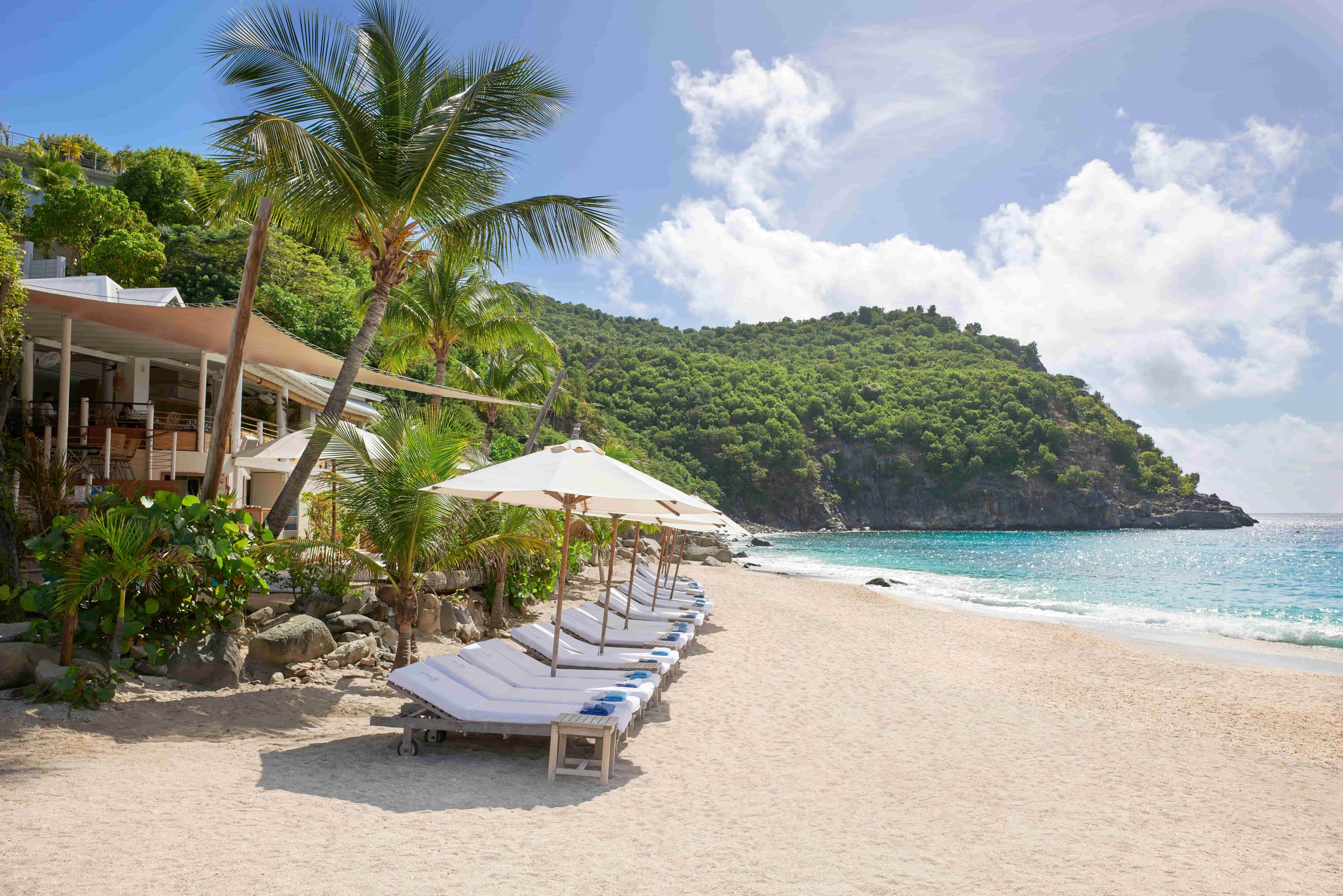 Editorial coastline view in St. Barth